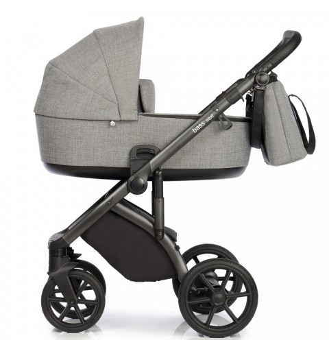 Roan Bass Next - wózek wielofunkcyjny, zestaw 2w1 z opcją 3w1 i 4w1 | Titanium